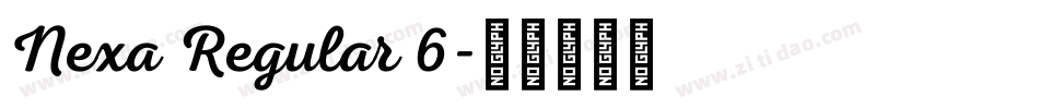 Nexa Regular 6字体转换